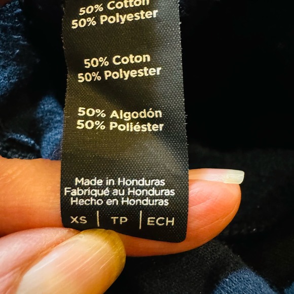 District The Concert Fleece Navy Cotton Gaels Hoodie Sweatshirt Size XS - Picture 4 of 6